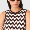 Haut au crochet en zigzag Haut au crochet en zigzag