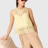 Haut en crochet avec strass