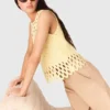 Haut en crochet avec strass