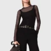 Haut en jersey diamanté Haut en jersey diamanté