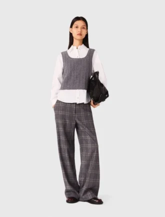 Haut en maille avec chemise amovible
