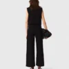 Haut en tweed avec col amovible