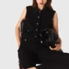 Haut en tweed avec col amovible