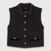 Haut en tweed avec col amovible
