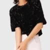 Haut en velours à paillettes Haut en velours à paillettes
