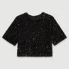 Haut en velours à paillettes Haut en velours à paillettes