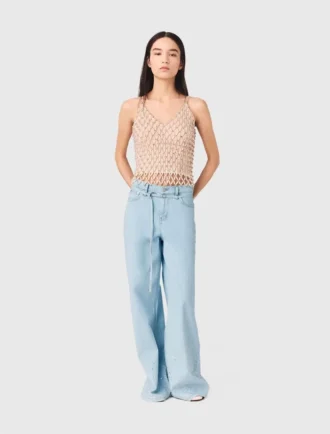 Haut à perles avec doublure
