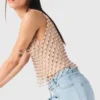 Haut à perles avec doublure