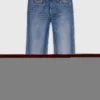 Jean bootcut avec poches zippées