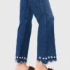 Jean bootcut à perles Jean bootcut à perles