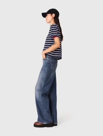 Jean à jambes larges