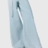 Jean à jambes larges avec strass