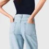 Jean à jambes larges avec strass