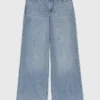 Jean à jambes larges entièrement recouvert de strass Jean à jambes larges entièrement recouvert de strass