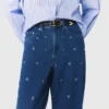Jean large à strass Jean large à strass
