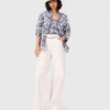 Jean taille haute à jambes larges Jean taille haute à jambes larges