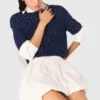 Jupe bouffante à perles