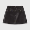 Jupe courte en cuir