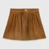 Jupe courte en daim Jupe courte en daim