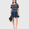 Jupe courte en denim Jupe courte en denim