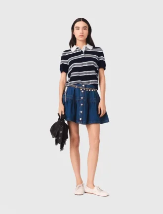 Jupe courte en denim