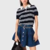 Jupe courte en denim Jupe courte en denim