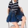 Jupe courte en denim Jupe courte en denim