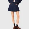 Jupe courte en denim avec doublure