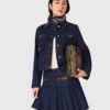 Jupe courte en denim avec doublure
