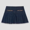 Jupe courte en denim avec doublure