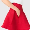 Jupe courte en maille compacte