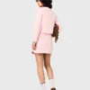 Jupe courte en maille surpiquée Jupe courte en maille surpiquée