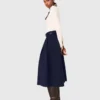 Jupe longue en coton avec ceinture Jupe longue en coton avec ceinture