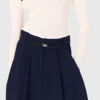 Jupe longue en coton avec ceinture Jupe longue en coton avec ceinture