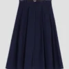 Jupe longue en coton avec ceinture Jupe longue en coton avec ceinture