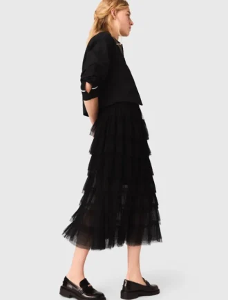 Jupe midi en tulle