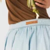 Jupe-short ballon en chambray Jupe-short ballon en chambray