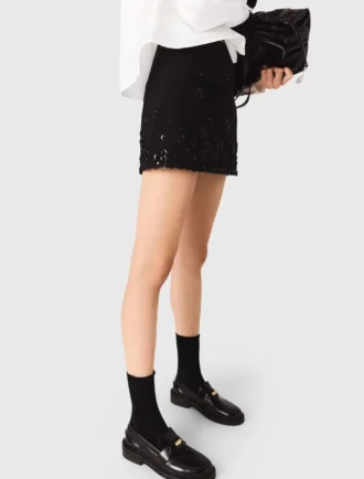Jupe-short brodée Jupe-short brodée
