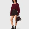 Jupe-short à empiècements
