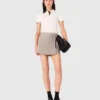 Jupe-short plissée à strass Jupe-short plissée à strass