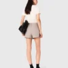 Jupe-short plissée à strass Jupe-short plissée à strass