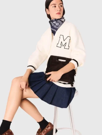 Long cardigan brodé
