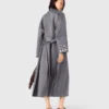 Long manteau double face à strass