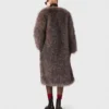 Long manteau en fausse fourrure Long manteau en fausse fourrure