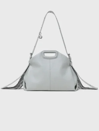M Bag en cuir grainé