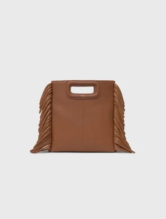 M Bag en cuir grainé