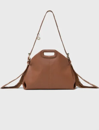 M Bag en cuir grainé