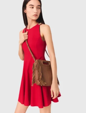 M Bag en cuir grainé
