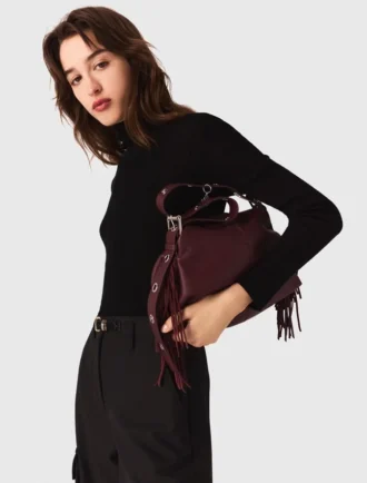 M Bag en cuir lisse