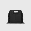 M Bag en cuir lisse avec franges M Bag en cuir lisse avec franges